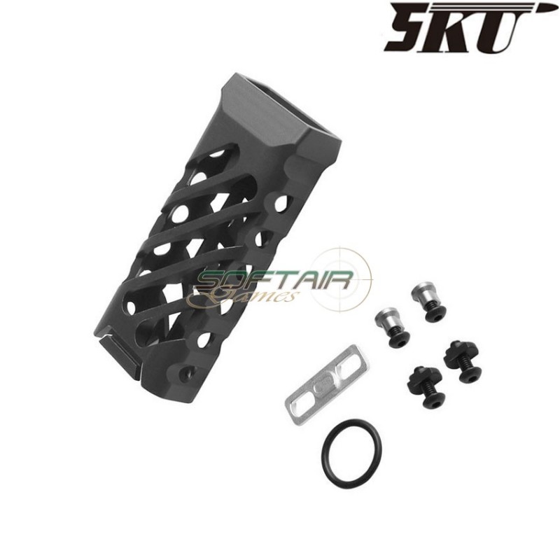 Grip verticale ULTRALIGHT-45 long per keymod & LC BLACK 5ku (5ku-254-45)