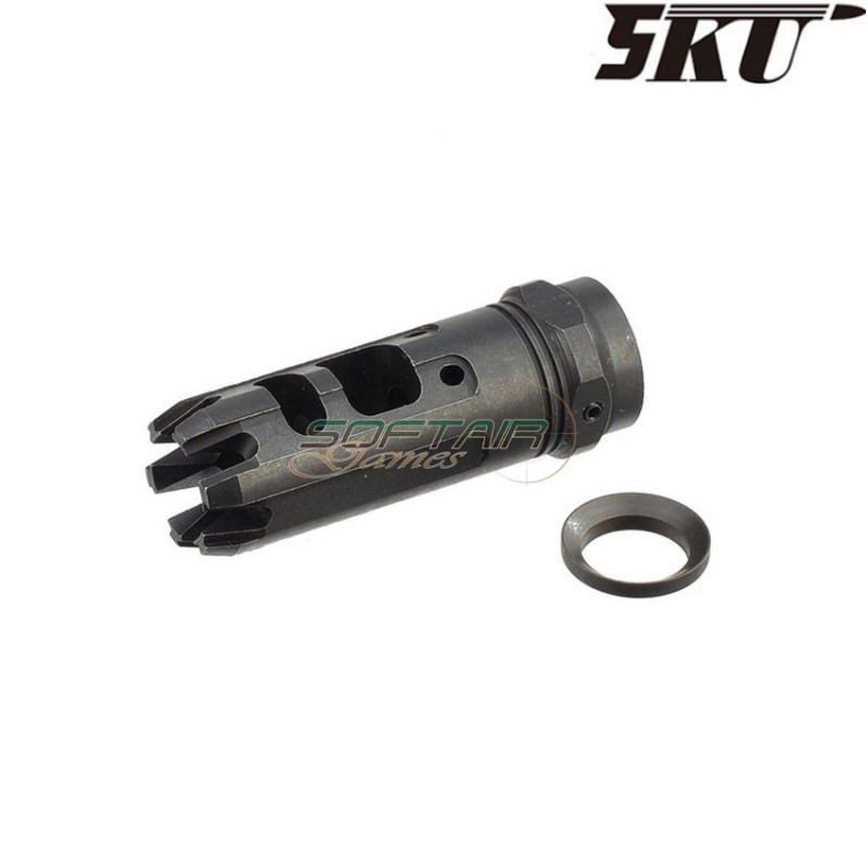 Spegnifiamma kingcomp 14mm ccw black 5ku (5ku-246)