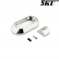 Type 2 magwell silver for glock 17/18 gas pistol 5ku (5ku-gb-277-s)