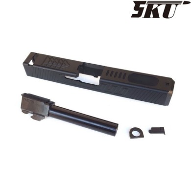 Set Carrello & Canna Zev Style Black Type 3 Per Glock 5ku (5ku-gb-411-b)