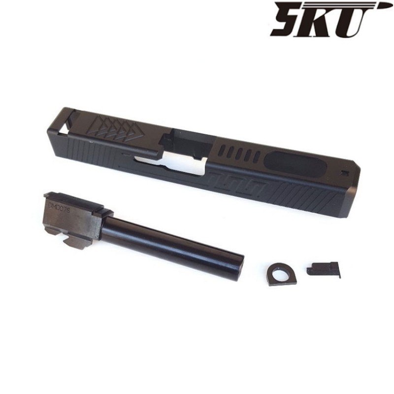 Set Carrello & Canna Zev Style Black Type 3 Per Glock 5ku (5ku-gb-411-b)