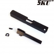 Set Carrello & Canna Zev Style Black Type 2 Per Glock 5ku (5ku-gb-410-b)