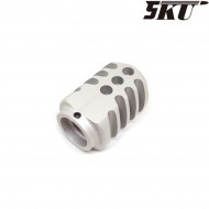 Compensator 13mm cw silver for glock barrels 5ku (5ku-gb-418-s)