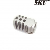 Compensator 13mm cw silver for glock barrels 5ku (5ku-gb-418-s)