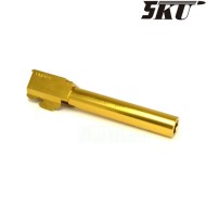 Standard style gold type 1 outer barrel for pistol g17/g18 5ku (5ku-gb-426-g)