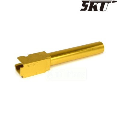 Standard style gold type 1 outer barrel for pistol g17/g18 5ku (5ku-gb-426-g)