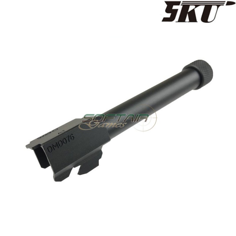 Standard style black type 1 with thread outer barrel for pistol g17/g18 5ku (5ku-gb-429-bk)