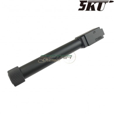 Canna esterna standard style black type 1 con filetto per pistola g17/g18 5ku (5ku-gb-429-bk)