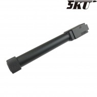 Canna esterna standard style black type 1 con filetto per pistola g17/g18 5ku (5ku-gb-429-bk)