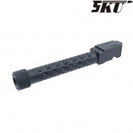 Golf ball style black type 2 with thread outer barrel for pistol g17/g18 5ku (5ku-gb-431-bk) Golf ball style black type 2 with thread outer barrel for pistol g17/g18 5ku (5ku-gb-431-bk)