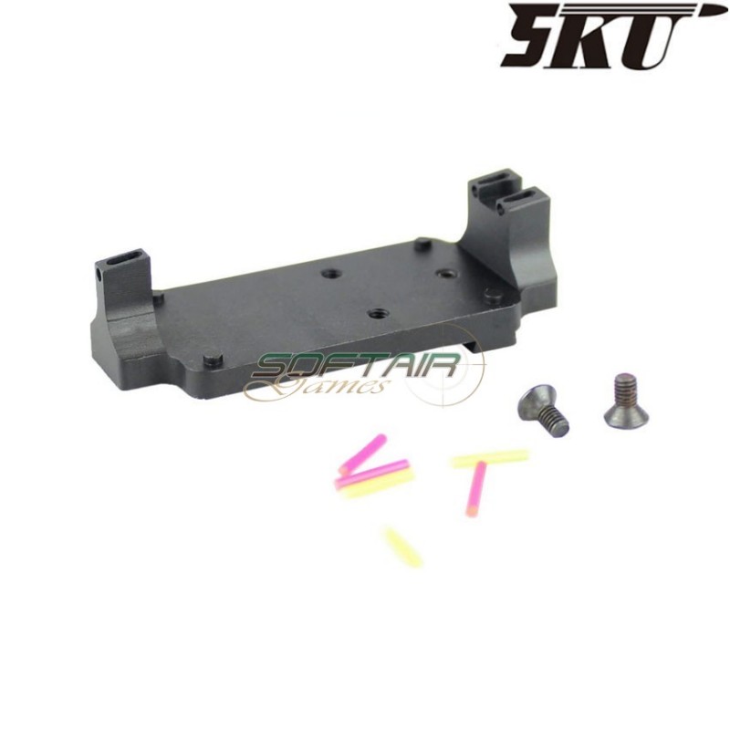 Dot REFLEX micro mount with fiber sights for gas pistol glock 17 5ku (5ku-gb-433) Dot REFLEX micro mount with fiber sights for gas pistol glock 17 5ku (5ku-gb-433)