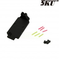 Porta ottica RMR micro mount con mirini in fibra per pistola a gas glock 17 5ku (5ku-gb-434)