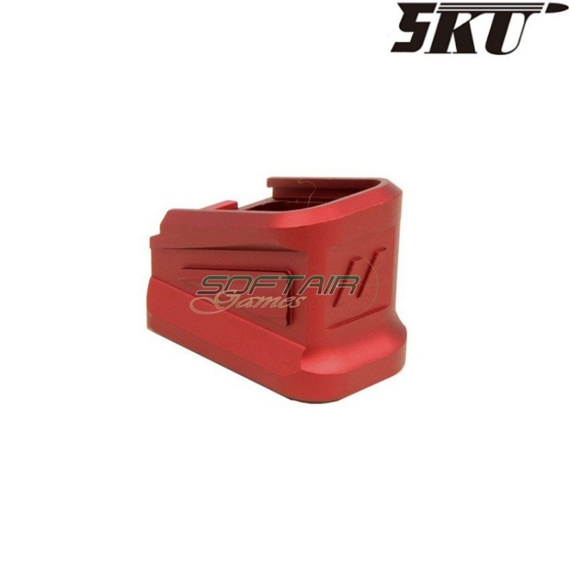 Base caricatore ZEV style red per pistola marui g17/g18 5ku (5ku-gb-445-r)