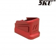 Base caricatore ZEV style red per pistola marui g17/g18 5ku (5ku-gb-445-r)