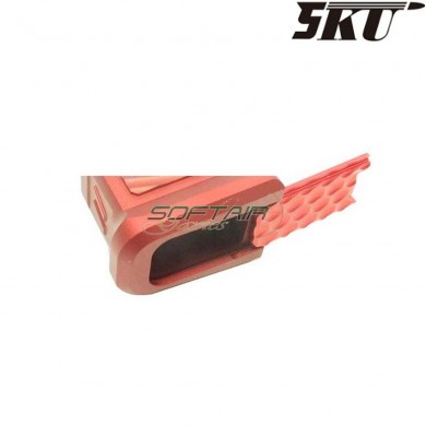 ZEV style red magazine base for marui pistol g17/g18 5ku (5ku-gb-445-r)