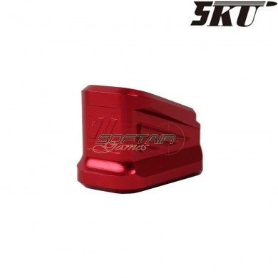 Base caricatore ZEV style red per pistola saa/stark/umarex g17/g18 5ku (5ku-gb-446-r)