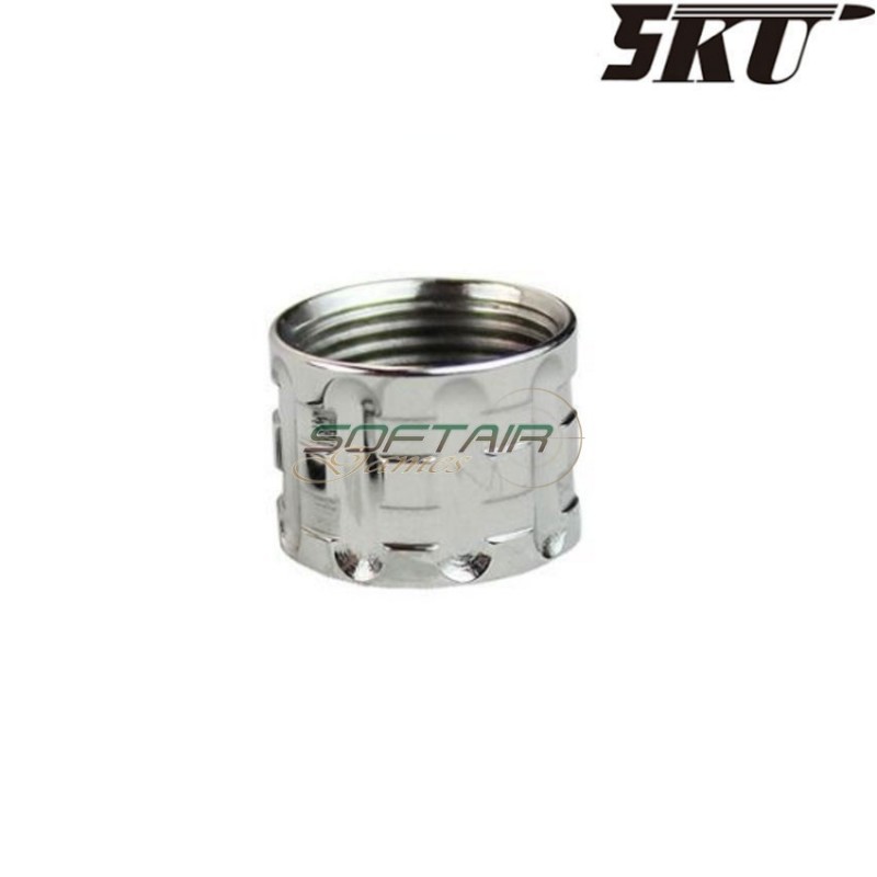 Cover type d silver canna esterna pistola per 14mm ccw 5ku (5ku-gb-451-s)