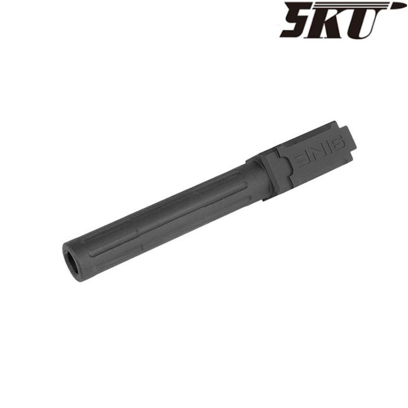 Canna esterna 9ine style black per pistola g17/g18 5ku (5ku-gb-459-bk)