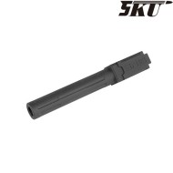 9ine style black outer barrel for pistol g17/g18 5ku (5ku-gb-459-bk)