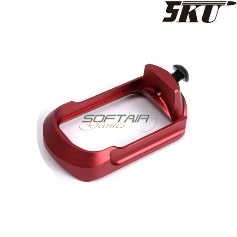 Compact magwell red for glock 17/18 gas pistol 5ku (5ku-gb-467-r)