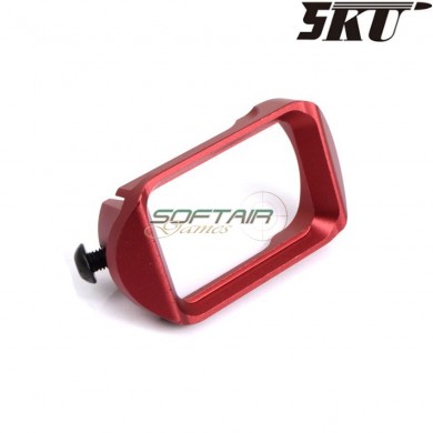 Compact magwell red for glock 17/18 gas pistol 5ku (5ku-gb-467-r)