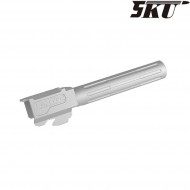 9ine style silver outer barrel for pistol g19 5ku (5ku-gb-469-s) 9ine style silver outer barrel for pistol g19 5ku (5ku-gb-469-s)
