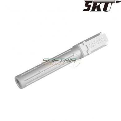 9ine style silver outer barrel for pistol g19 5ku (5ku-gb-469-s)