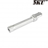 9ine style silver with thread outer barrel for pistol g19 5ku (5ku-gb-468-s)