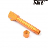 Canna esterna 9ine style gold con filetto per pistola vfc/umarex g19 5ku (5ku-gb-471-g)