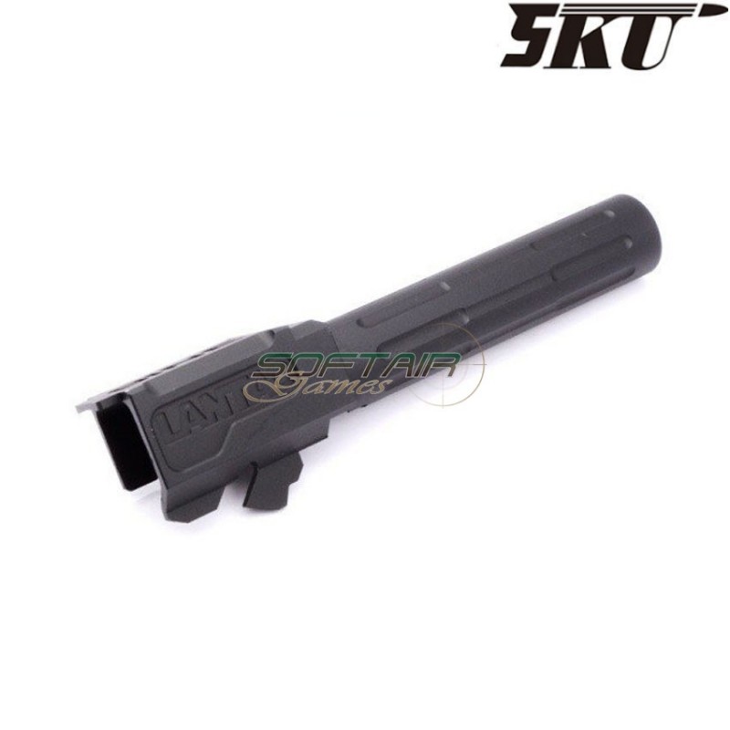Canna esterna 9ine style black per pistola vfc/umarex g19 5ku (5ku-gb-472-bk)