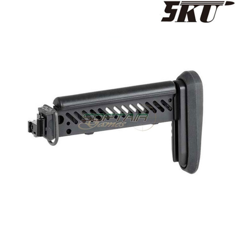 Calcio pieghevole PT-1 GEN.2 ZENITCO style black per fucile elettrico ak e&l 5ku (5ku-263) Calcio pieghevole PT-1 GEN.2 ZENITCO style black per fucile elettrico ak e&l 5ku (5ku-263)