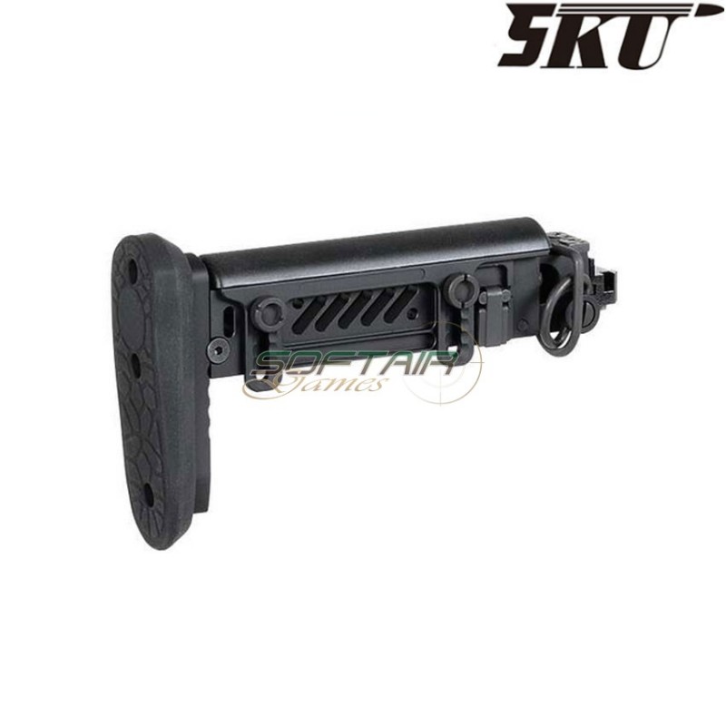 Calcio pieghevole PT-1 GEN.2 ZENITCO style black per fucile elettrico ak e&l 5ku (5ku-263) Calcio pieghevole PT-1 GEN.2 ZENITCO style black per fucile elettrico ak e&l 5ku (5ku-263)