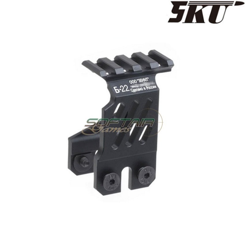 ZENITCO style mount black rail B-22 superiore per fucile elettrico ak 5ku (5ku-265-bk) ZENITCO style mount black rail B-22 superiore per fucile elettrico ak 5ku (5ku-265-bk)