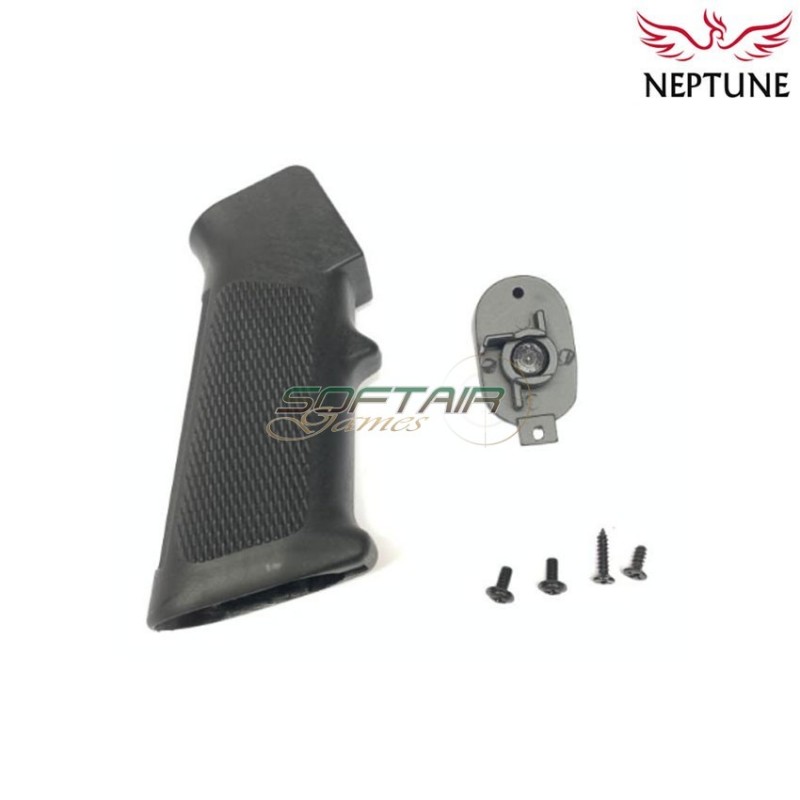 Grip m4 type black per aeg neptune (nte-013)