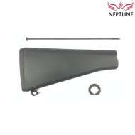 Fixed stock long m16 type 1 black for aeg neptune (nte-041)