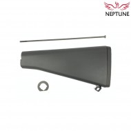 Calcio fisso lungo m16 type 1 black per aeg neptune (nte-041)