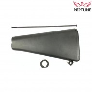 Fixed stock long m16 type 3 black for aeg neptune (nte-189)