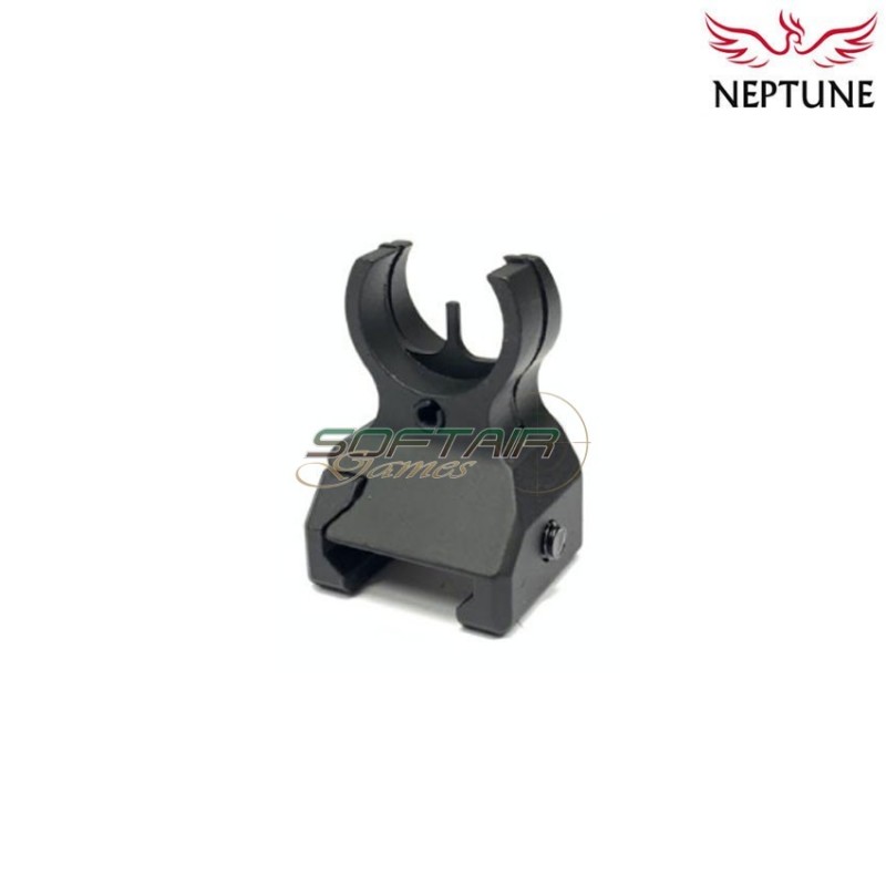 Black 416 style front sight for weaver 20mm neptune (nte-410)