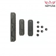 3 pieces set black 416 rahg rail 20mm weaver neptune (nte-181)