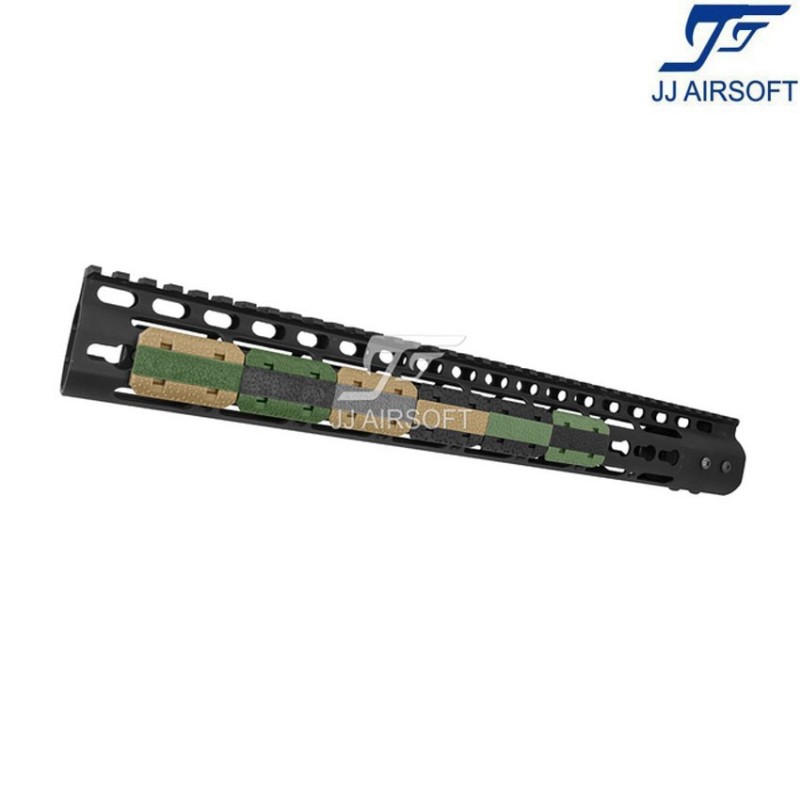 12 pieces Type 2 KEYMOD Rail Cover Set deluxe jj airsoft (ja-1928-dx)