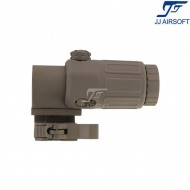 Magnifier 3x g33 et style tan jj airsoft (ja-5348-tan)