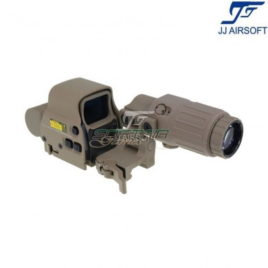 Combo set g33 c/killflash & xps 3-2 tan jj airsoft (ja-5358-tan)