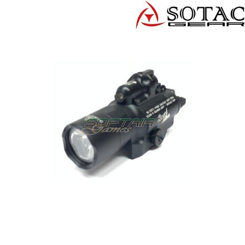 Flashlight x400u black sotac gear (sg-sd-009-bk)