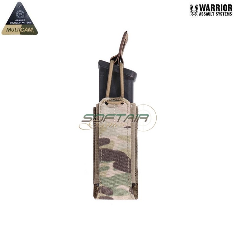 Laser cut single bungee pistol pouch Multicam® Warrior Assault systems (w-lc-sbpp-mc)