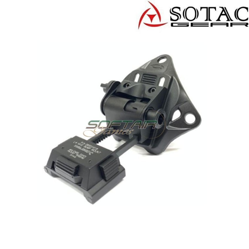Mount elmetto l4g19 con shroud set black sotac (sg-l4g19-bk)
