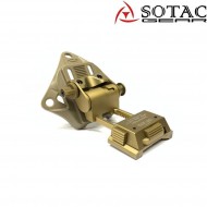 Mount helmet l4g19 with shroud set dark earth sotac (sg-l4g19-de)