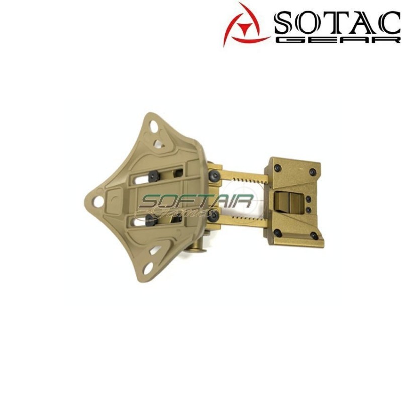 Mount elmetto l4g19 con shroud set dark earth sotac (sg-l4g19-de)