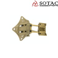 Mount helmet l4g19 with shroud set dark earth sotac (sg-l4g19-de)