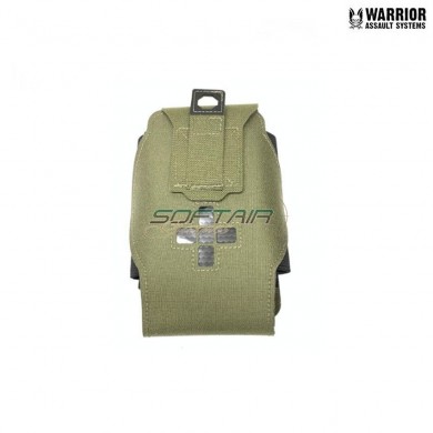 Laser cut Small Horizontal Individual First Aid Kit pouch ranger green Warrior Assault Systems (w-lc-sh-ifak-rg)