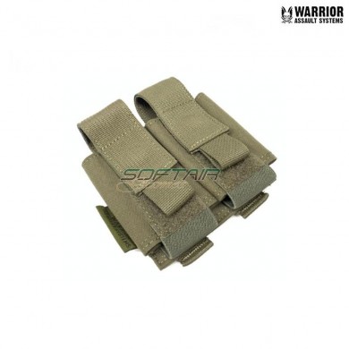 Tasca doppia small porta granate 40/37mm ranger green warrior assault systems (w-eo-d40gp-rg)